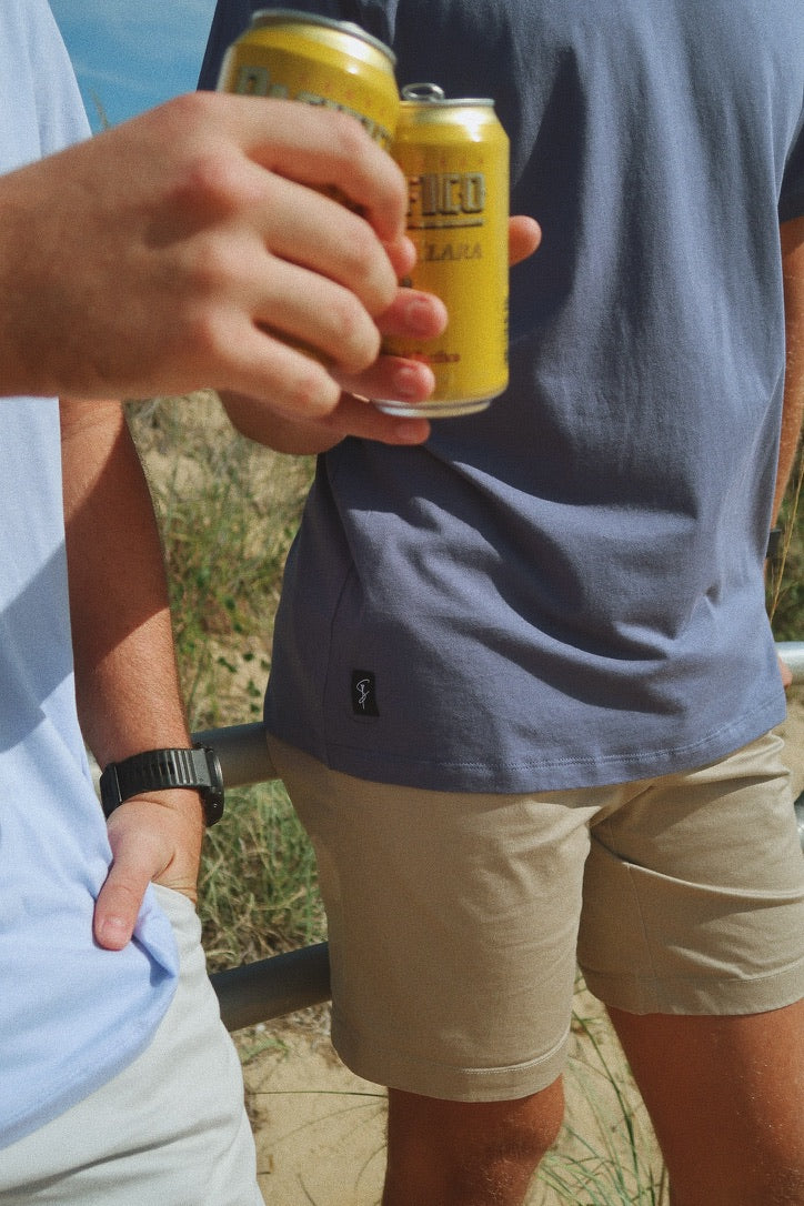 The Signature Tee – Modal Cotton Blend, Moonlight Blue