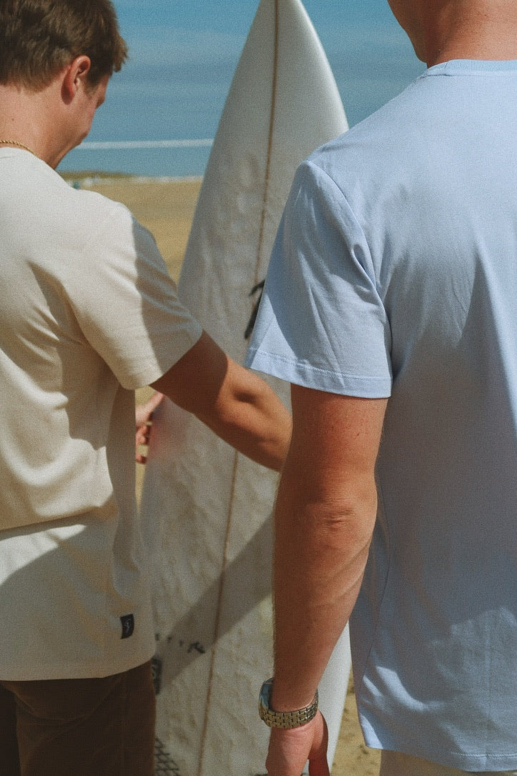 The Signature Tee – Modal Cotton Blend, Bleached Sand
