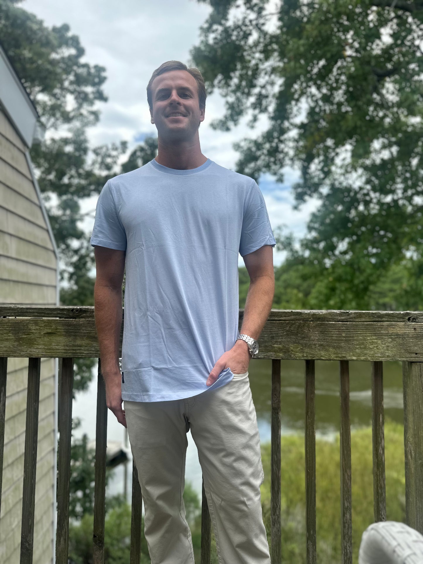 The Signature Tee – Modal Cotton Blend, Heather