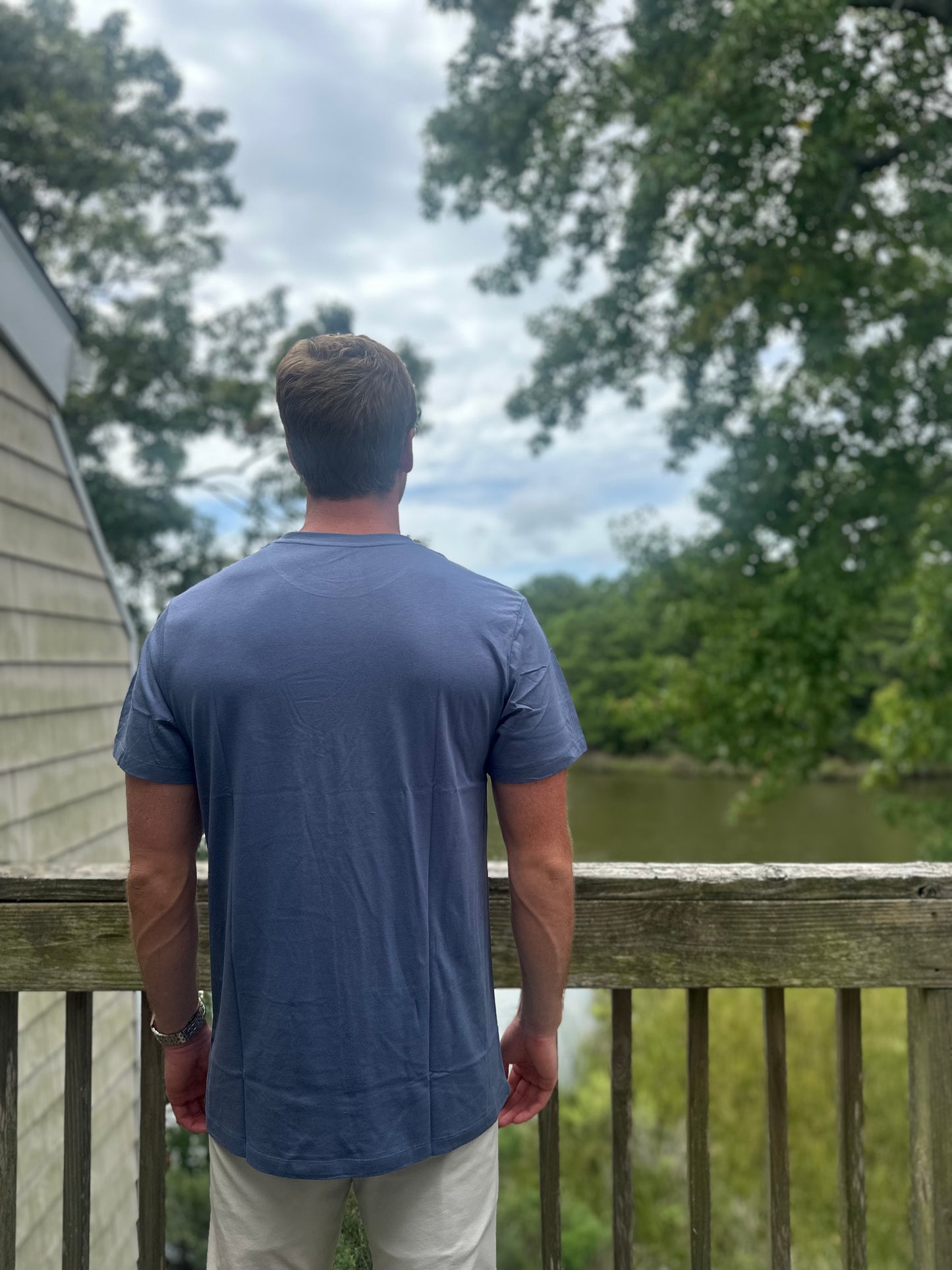 The Signature Tee – Modal Cotton Blend, Moonlight Blue