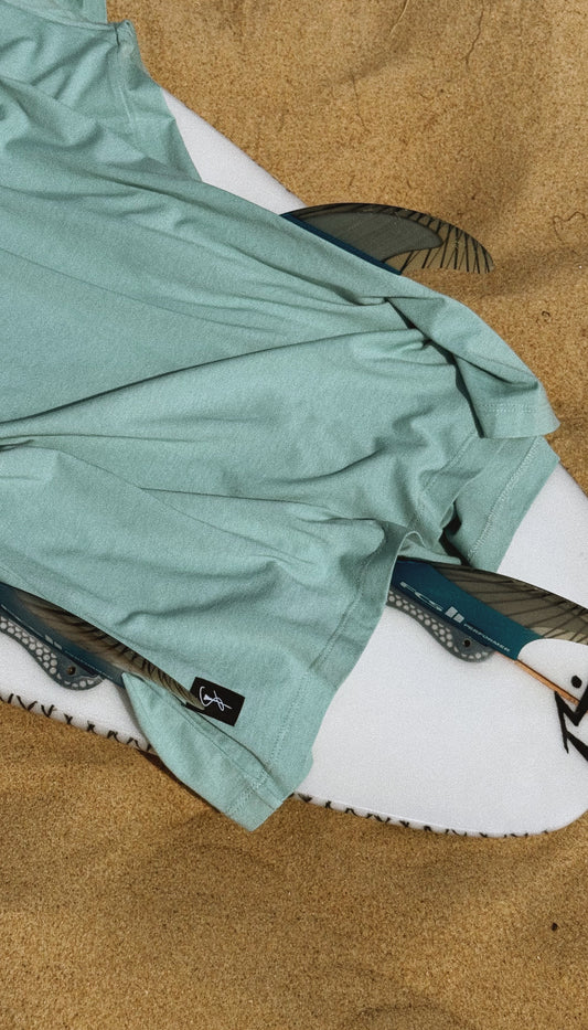 The Signature Tee – Modal Cotton Blend, Aqua Foam